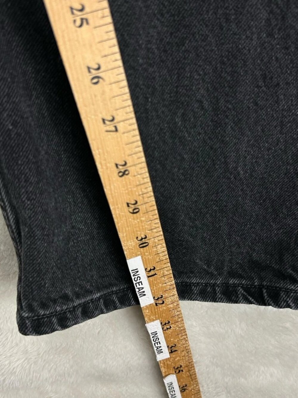 Vintage Levis 550 Jeans Men’s 34x32 Black Relaxed Fit Straight Leg (Tag-36x32) - Picture 6 of 12